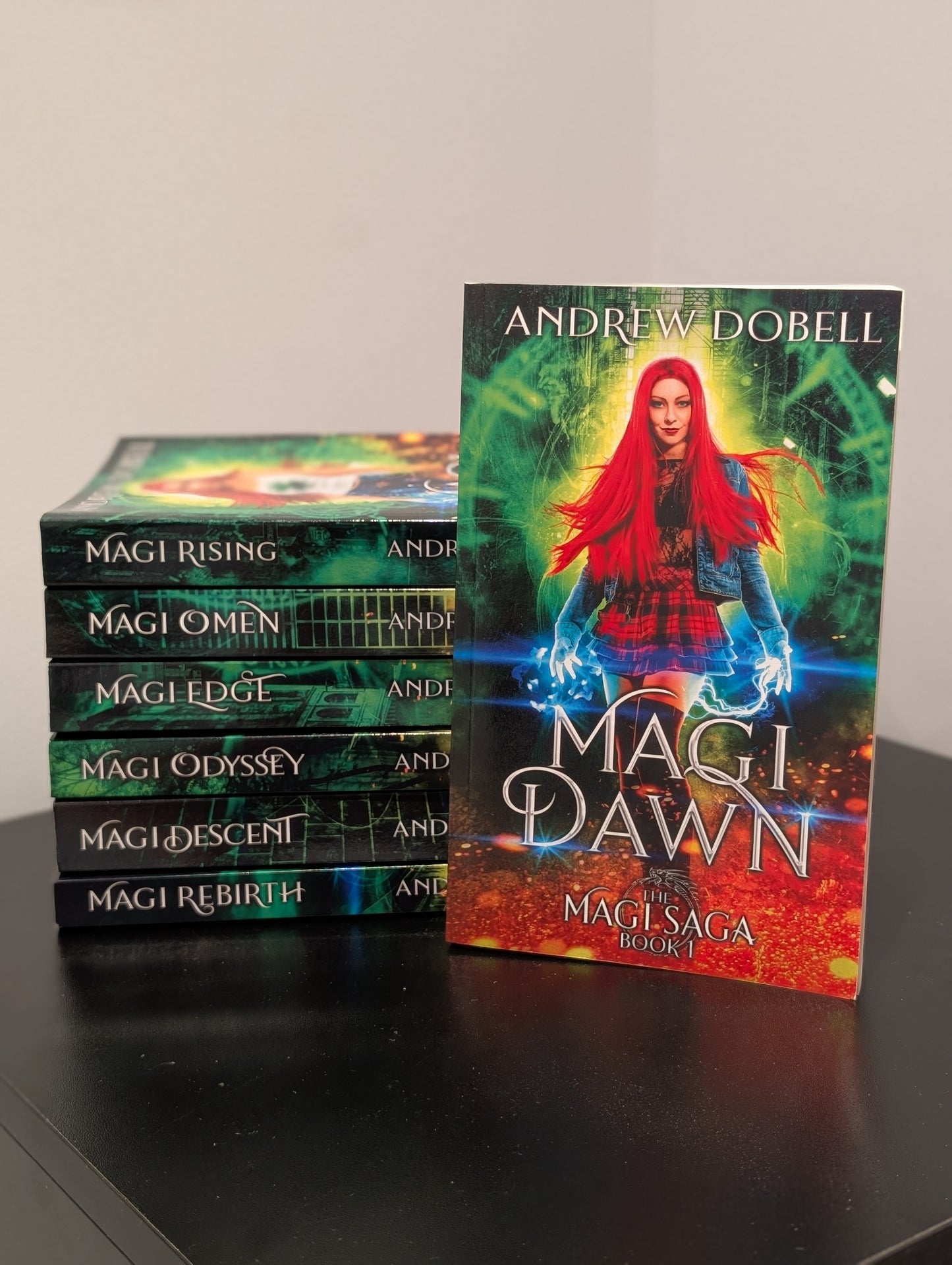 SIGNED PAPERBACKS: The Magi Saga: Books 1 to 7: Out-of-Print (Green)