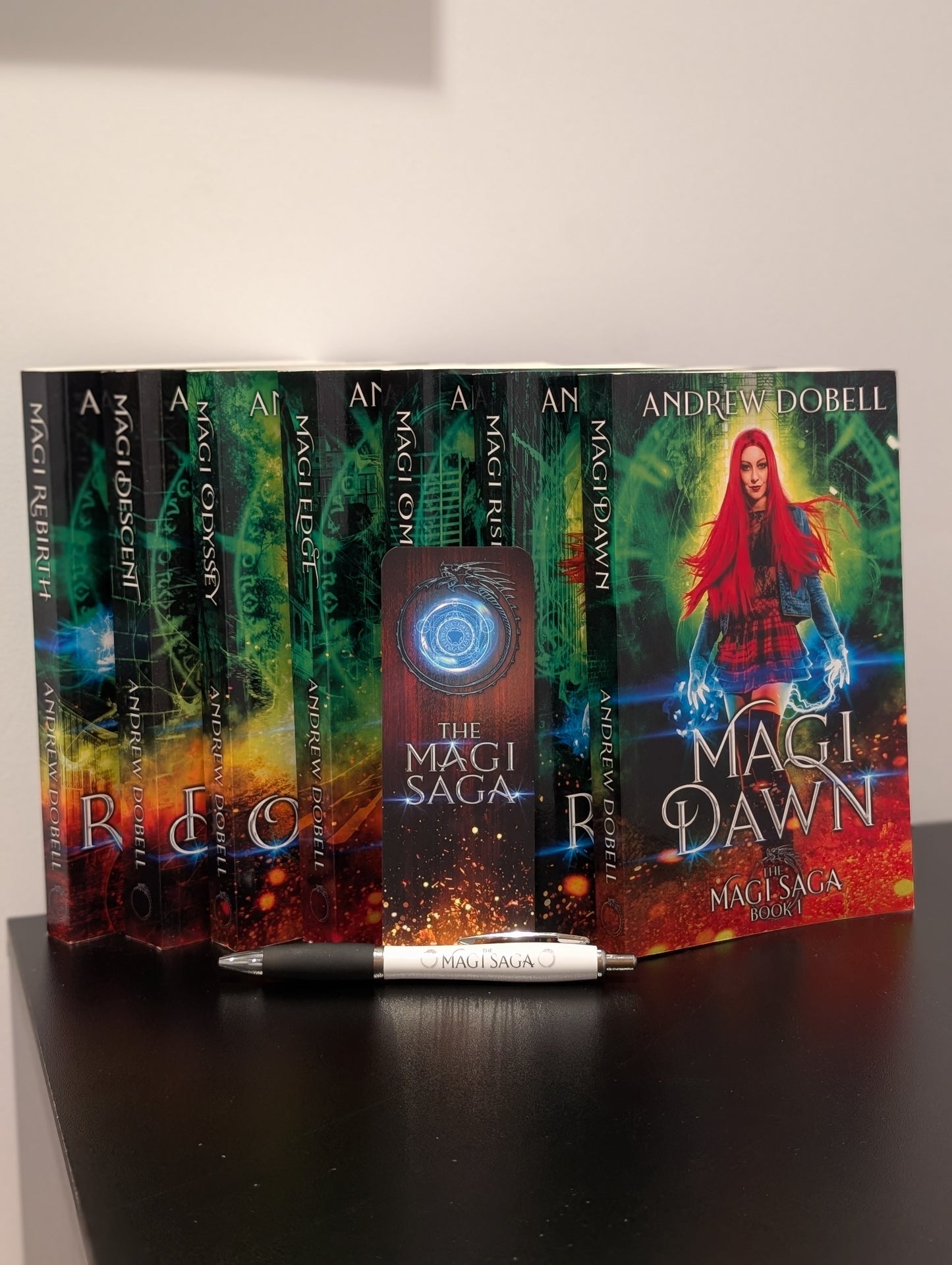 SIGNED PAPERBACKS: The Magi Saga: Books 1 to 7: Out-of-Print (Green)